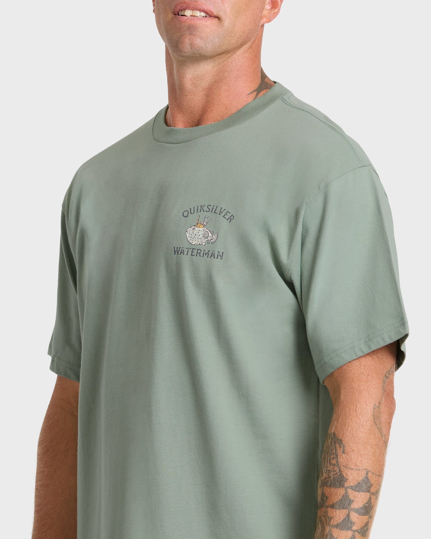 Waterman Mai Tai Time Short Sleeve T‑Shirt - Lily Pad