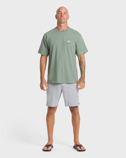 Waterman Mai Tai Time Short Sleeve T‑Shirt - Lily Pad