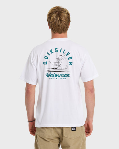 Waterman Early Morning Sueded Short Sleeve T-Shirt - White