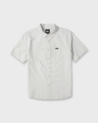 Dobby Stripe Classic Short Sleeve Woven Shirt - Micro Chip