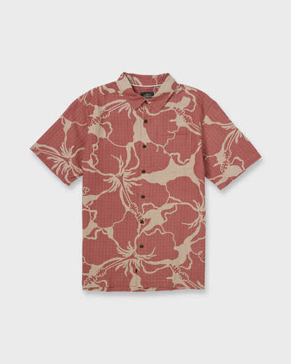 Waterman Bay Breeze Short Sleeve Shirt - Marsala