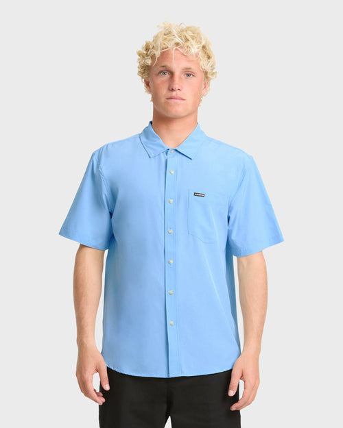Ridgeport Tech Classic Short Sleeve Woven Shirt - Riviera