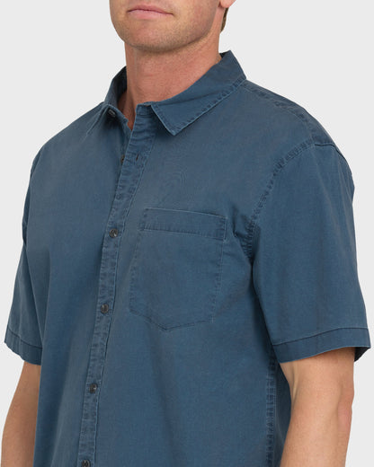 Saltwater Classic Stretch Short Sleeve Cotton Shirt - Riviera