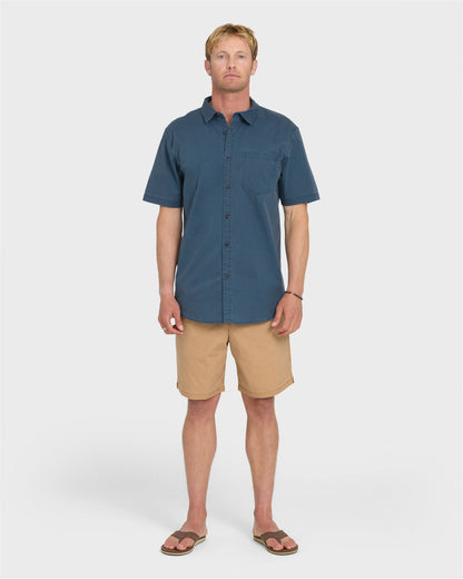 Saltwater Classic Stretch Short Sleeve Cotton Shirt - Riviera