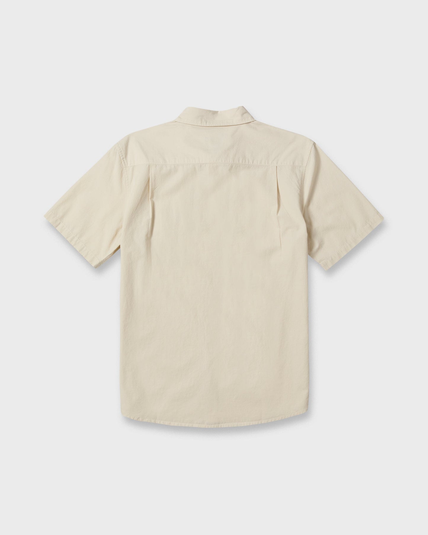 Shore Break Classic Short Sleeve Woven Button-Up Shirt - Silver Birch