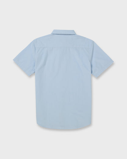 Shore Break Classic Short Sleeve Button-Up Shirt - Skyway