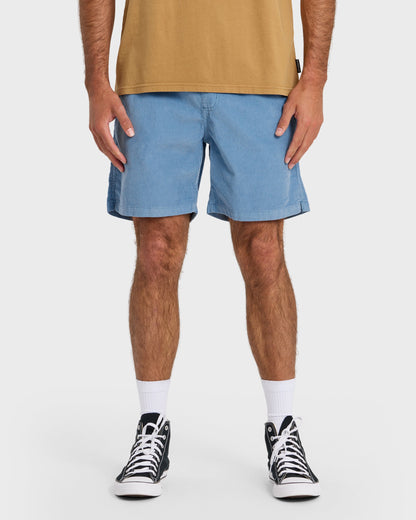 Taxer Cord 18" Elastic Waist Shorts - Riviera