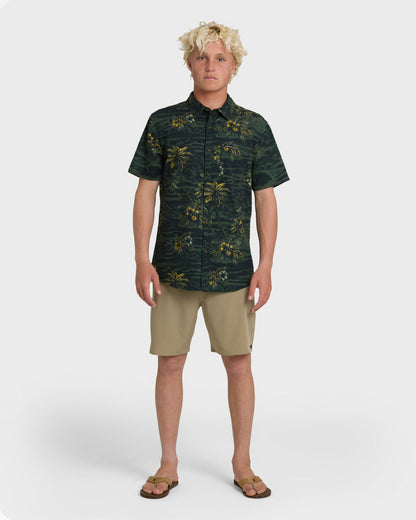 Sundown Stretch Classic Short Sleeve Shirt - Anthracite