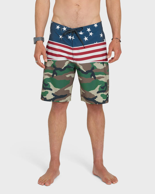 Surfsilk Panel 20" Boardshorts - Salsa