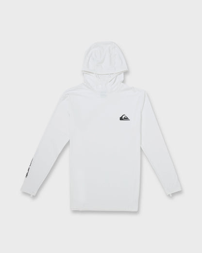 Everyday Hooded UPF 50 Long Sleeve Surf Shirt - White
