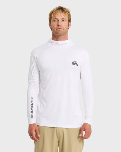 Everyday Hooded UPF 50 Long Sleeve Surf Shirt - White