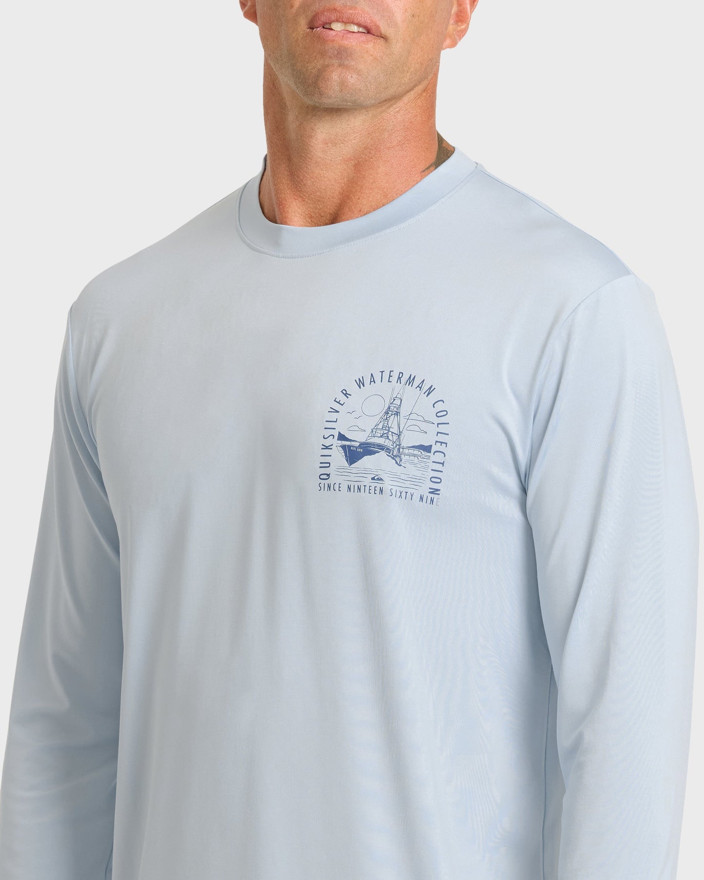 Waterman Cool Breeze UPF 50 Long Sleeve Surf Shirt - Skyway