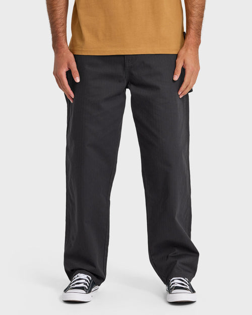 Carpenter Herringbone Pants - Phantom