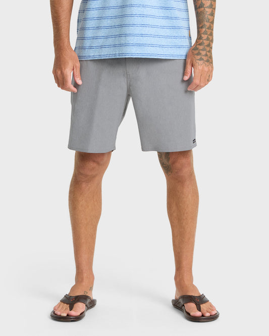 Waterman Strands 19" Amphibian Hybrid Shorts - Frost Gray