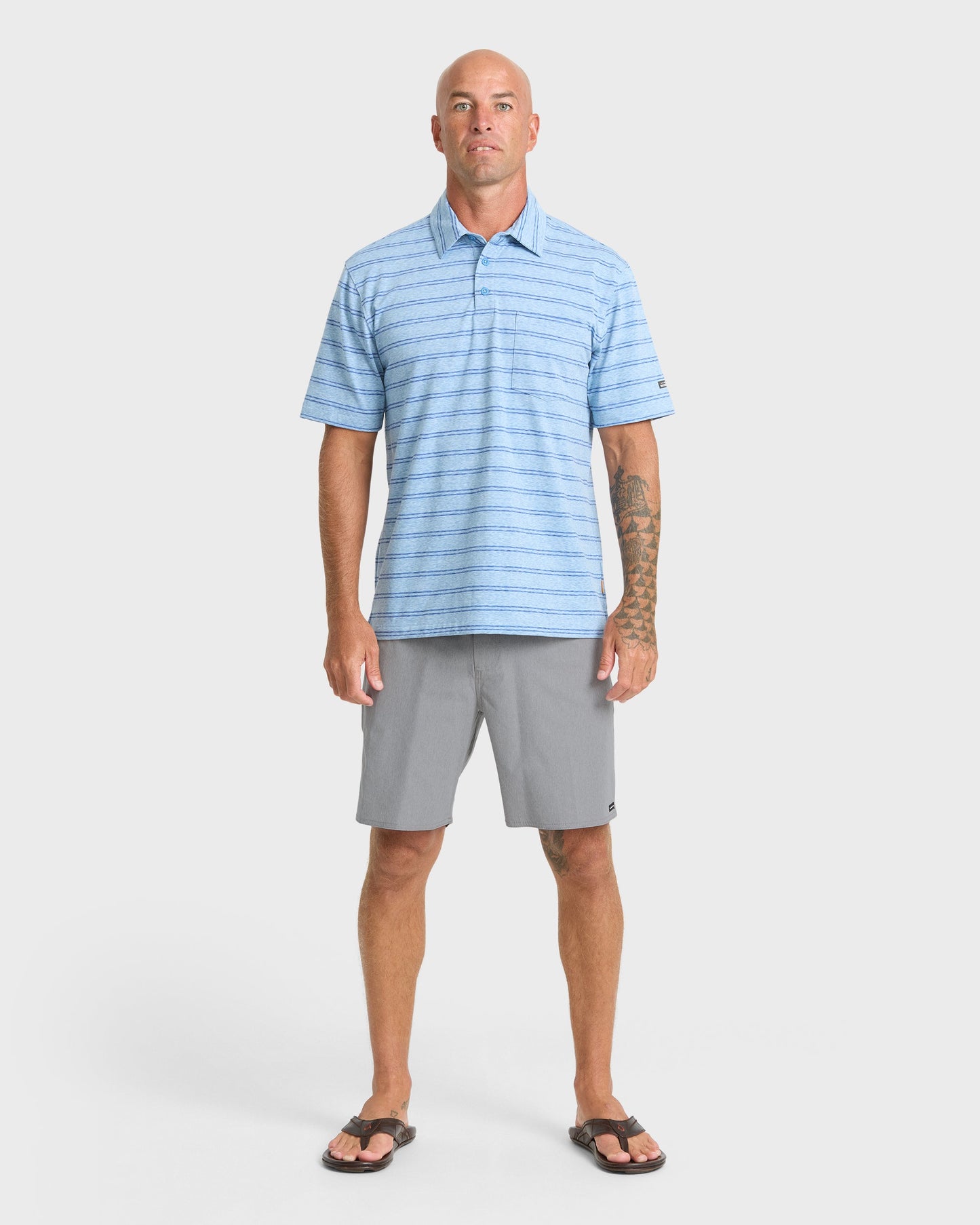 Waterman Strands 19" Amphibian Hybrid Shorts - Frost Gray