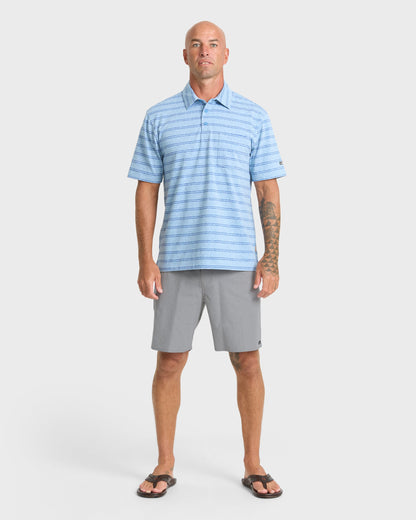 Waterman Strands 19" Amphibian Hybrid Shorts - Frost Gray