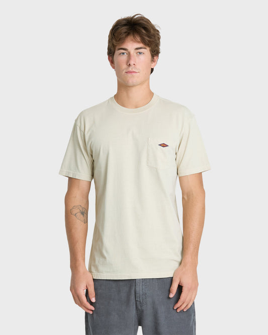 Saltwater Pigment-Dyed Short Sleeve Pocket Tee - Moonstruck