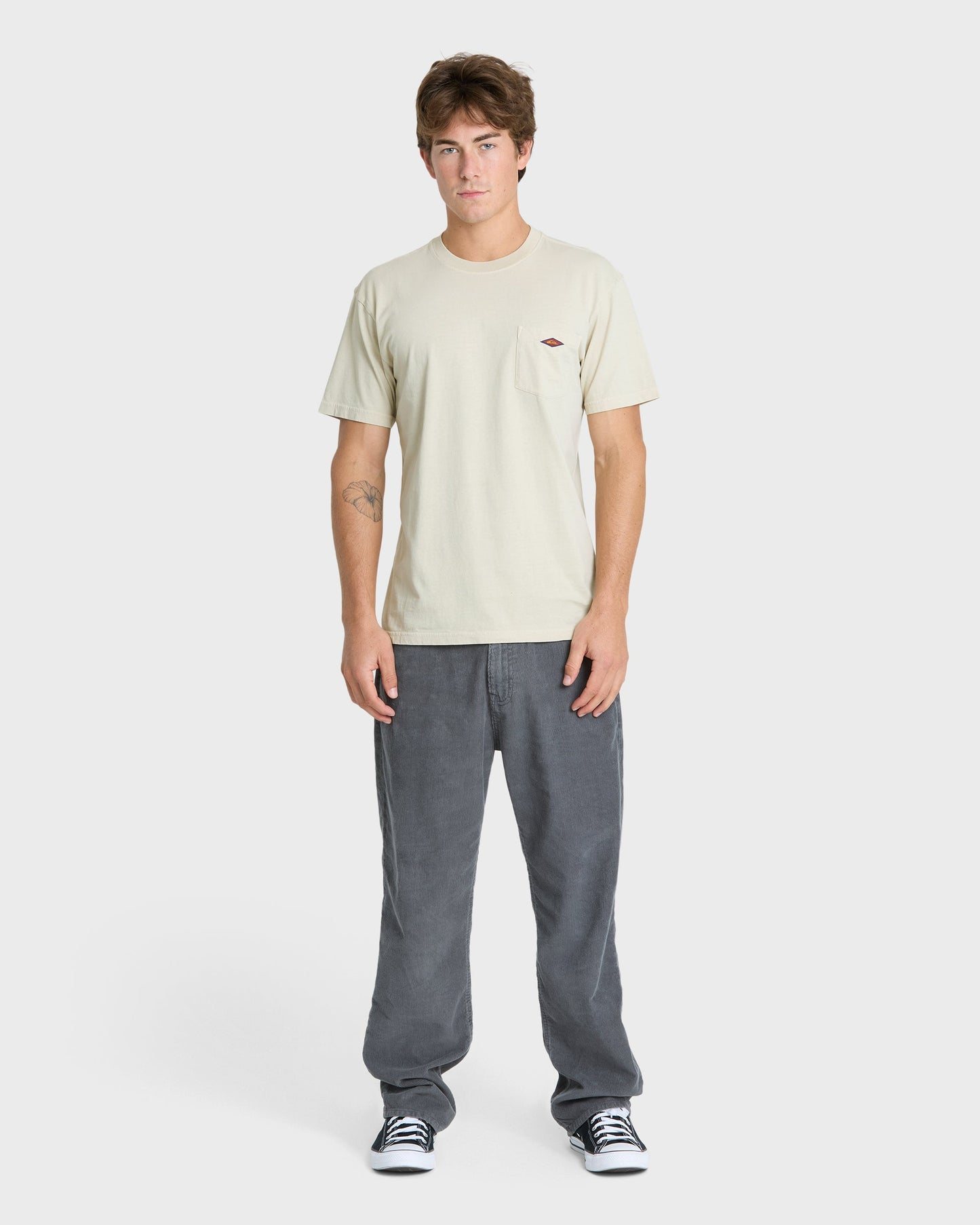 Saltwater Pigment-Dyed Short Sleeve Pocket Tee - Moonstruck