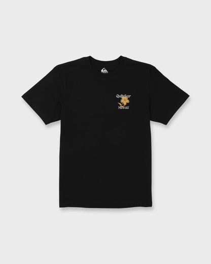 HI Floral Script Short Sleeve T-Shirt - Black