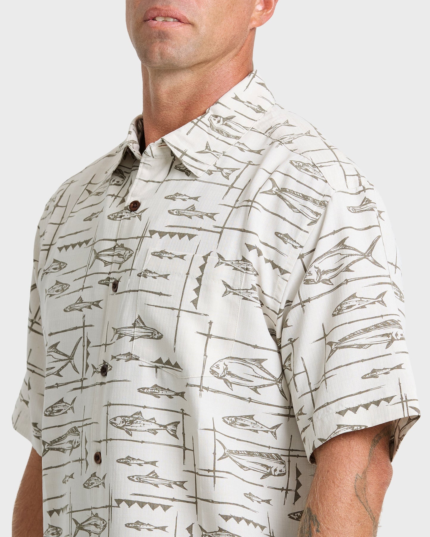 Waterman Topanga Short Sleeve Shirt - Moonbeam