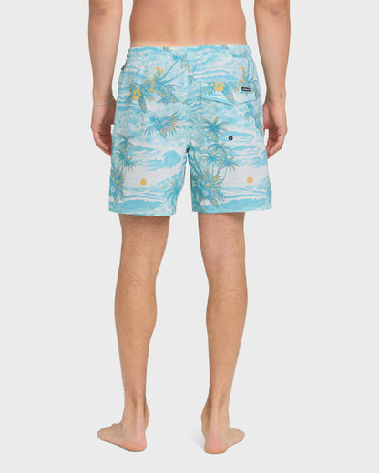 Mix Volley 17" Swim Trunks - Blue Haze