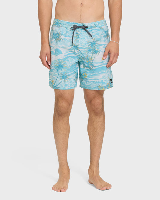 Mix Volley 17" Swim Trunks - Blue Haze