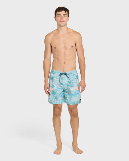 Mix Volley 17" Swim Trunks - Blue Haze