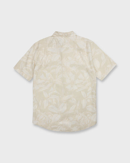 Cantina Classic Short Sleeve Cotton Shirt - Silver Birch
