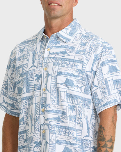 Waterman East Cape Short Sleeve Woven Shirt - White