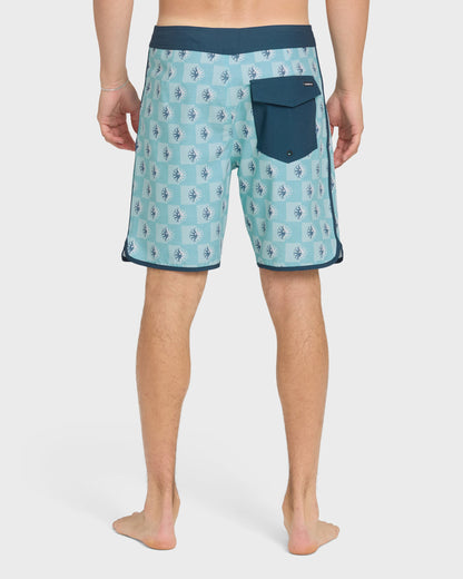 Sun Dial 19" Boardshorts - Aqua