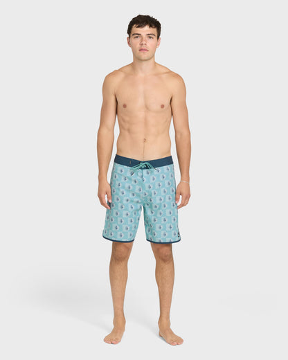 Sun Dial 19" Boardshorts - Aqua