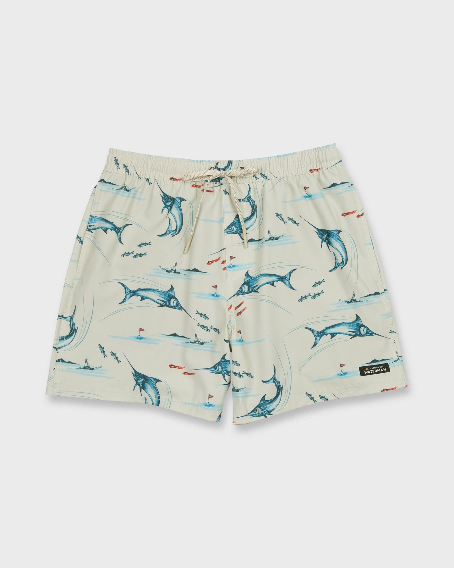 Waterman Mix Pack 17" Swim Trunks - Moonbeam