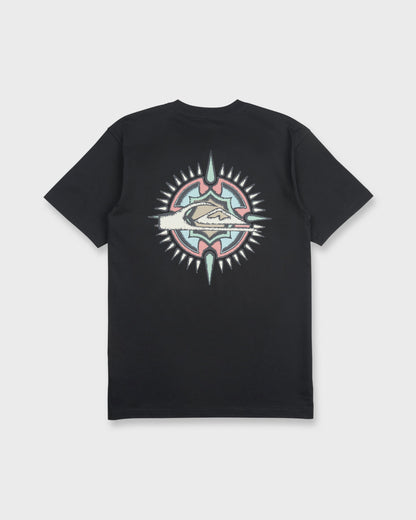 Shooting Star Short Sleeve Knit T-Shirt - Black