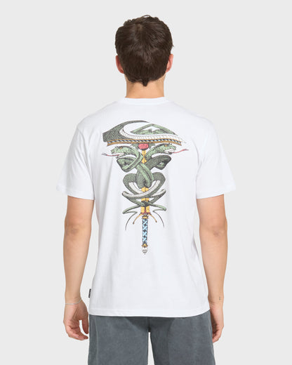 Serpents Short Sleeve Knit T-Shirt - White