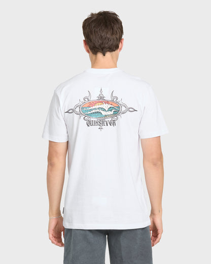 Crest Classic Short Sleeve Knit T-Shirt - White