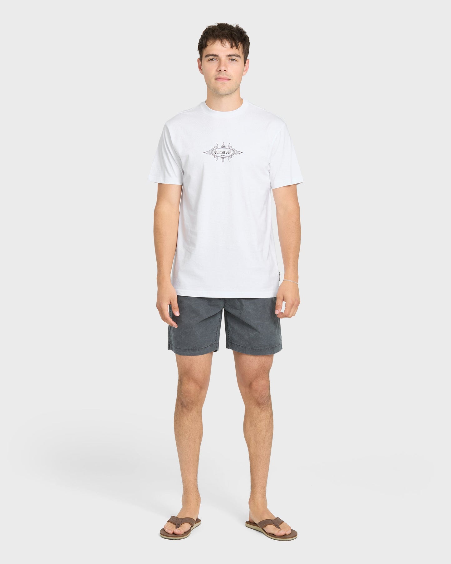 Crest Classic Short Sleeve Knit T-Shirt - White