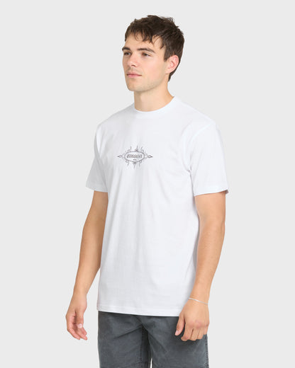 Crest Classic Short Sleeve Knit T-Shirt - White