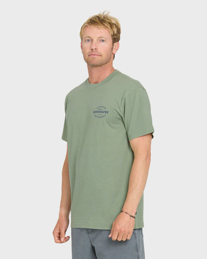 The Shed Short Sleeve Cotton T-Shirt - Lily Pad Heather