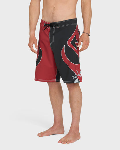 Young Guns Intercepter 21" Boardshorts - Salsa
