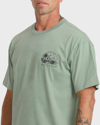 Waterman Traveler Classic Short Sleeve Cotton T-Shirt - Lily Pad