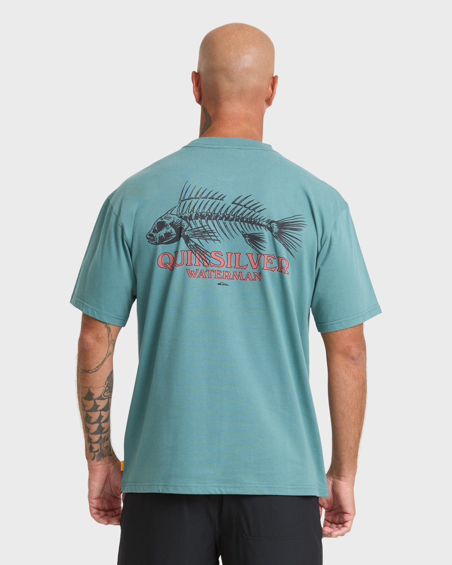 Waterman Fish Bones Short Sleeve Cotton T-Shirt - North Atlantic