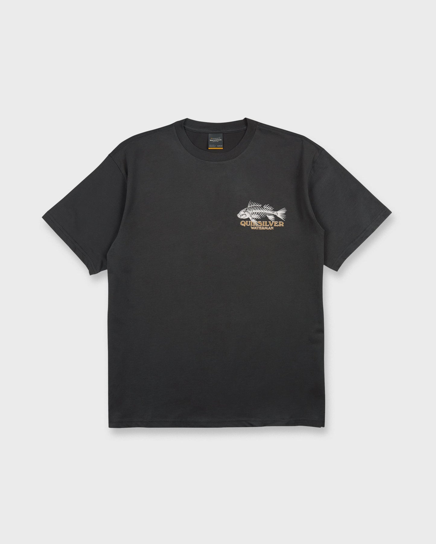 Waterman Fish Bones Short Sleeve Cotton T-Shirt - Phantom