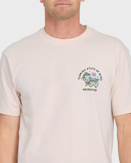 Florida Lounge Short Sleeve Knit T-Shirt - Rosewater