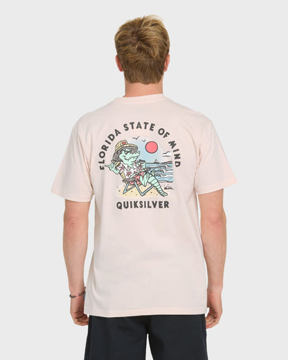 Florida Lounge Short Sleeve Knit T-Shirt - Rosewater
