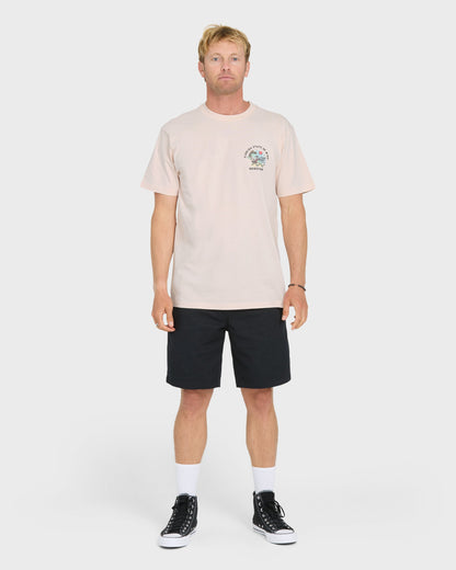 Florida Lounge Short Sleeve Knit T-Shirt - Rosewater