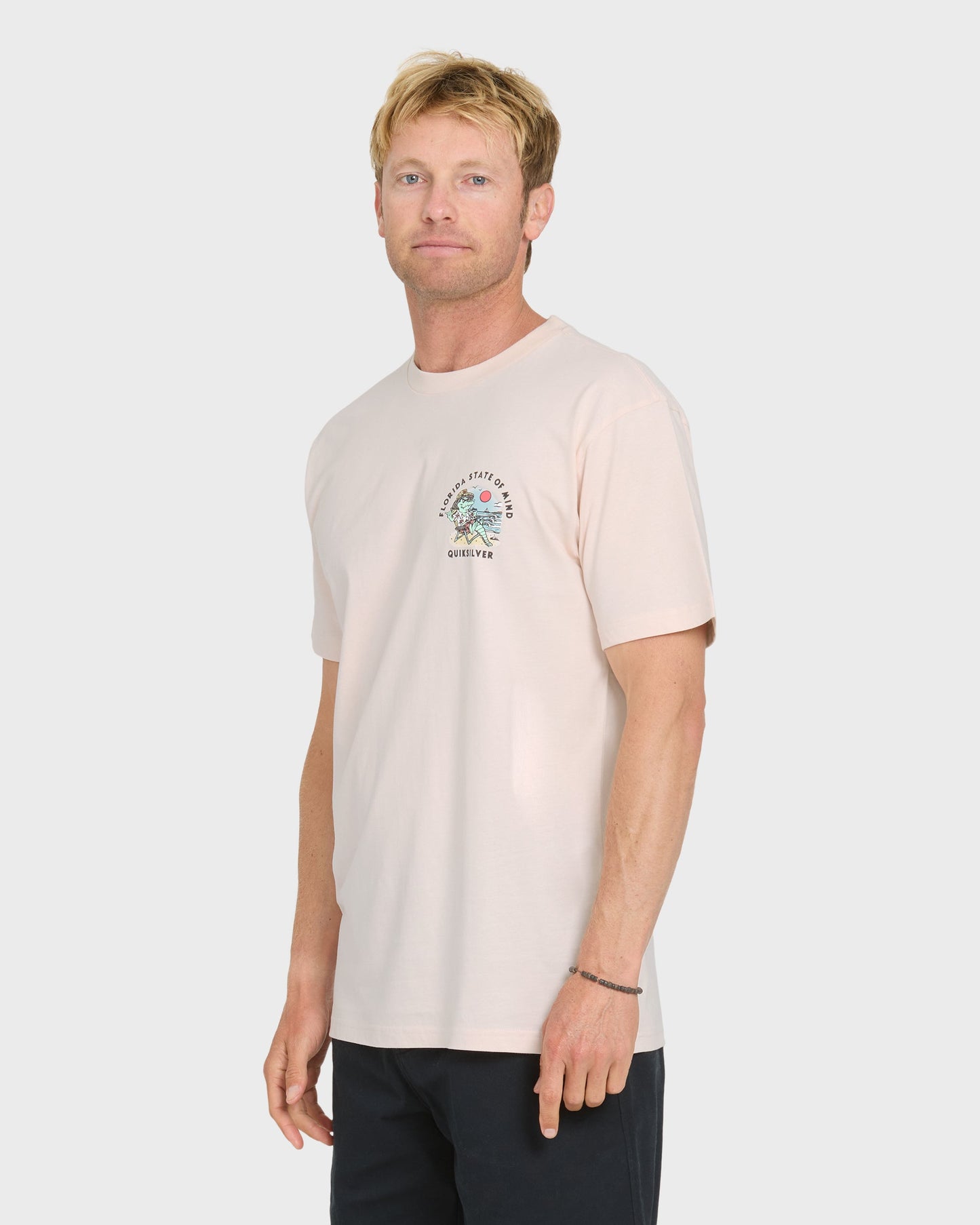 Florida Lounge Short Sleeve Knit T-Shirt - Rosewater