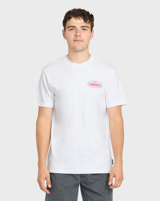 Firecracker Short Sleeve Cotton T-Shirt - White