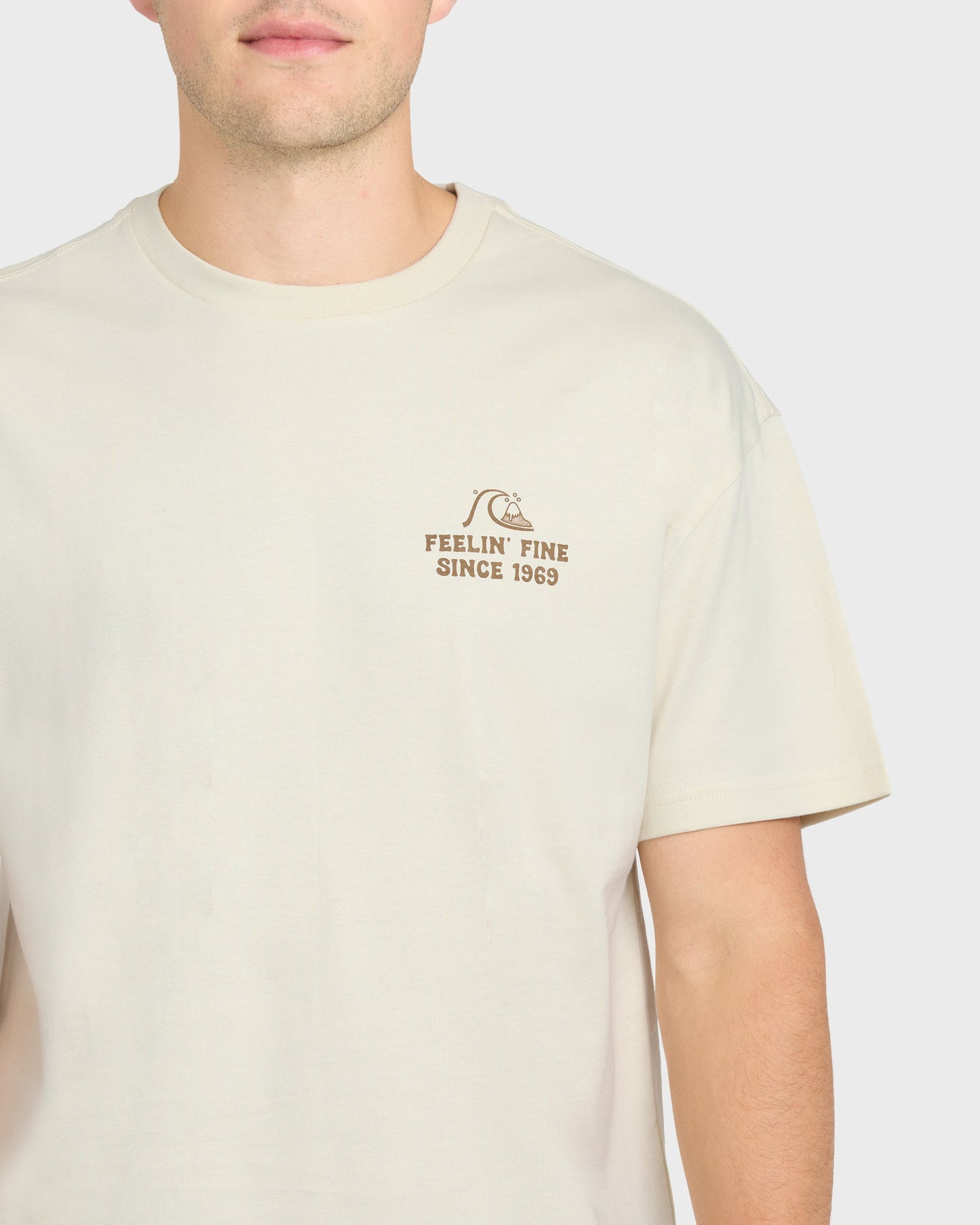 Originals Hawaiian Paradise Short Sleeve Knit T-Shirt - Silver Birch