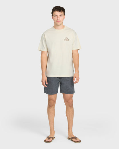 Originals Hawaiian Paradise Short Sleeve Knit T-Shirt - Silver Birch