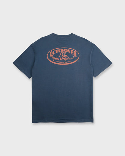 Originals Script Short Sleeve Knit T-Shirt - Dark Denim